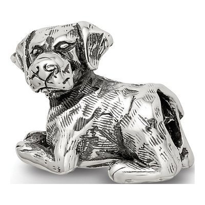 Sterling Silver Labrador Retriever Bead