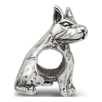 Sterling Silver Doberman Pinscher Bead – view 4