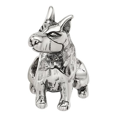 Sterling Silver Doberman Pinscher Bead – view 5