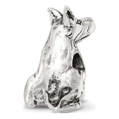 Sterling Silver Doberman Pinscher Bead – view 7