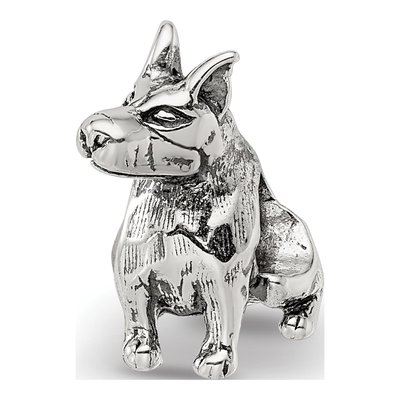Sterling Silver Doberman Pinscher Bead