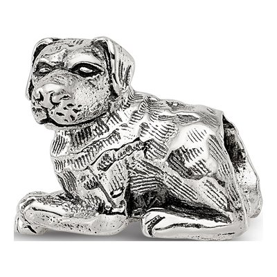 Sterling Silver Rottweiler Bead