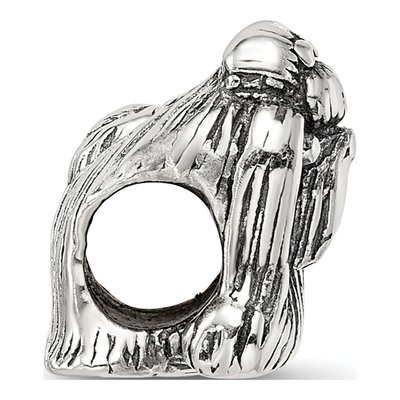 Sterling Silver Shih Tzu Bead – view 4