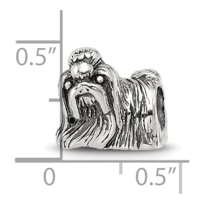 Sterling Silver Shih Tzu Bead – view 7