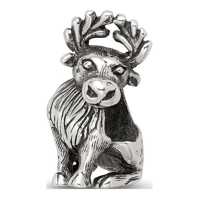 Sterling Silver Moose Bead