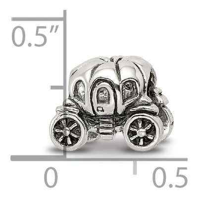 Sterling Silver Pumpkin Carriage Bead – view 7
