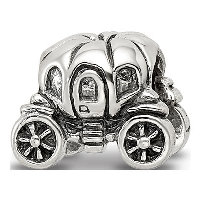 Sterling Silver Pumpkin Carriage Bead
