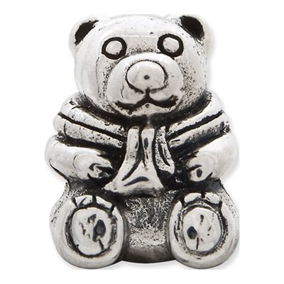 Sterling Silver Teddy Bear Bead – view 5