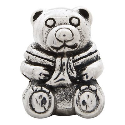 Sterling Silver Teddy Bear Bead