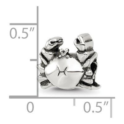 Sterling Silver Crab Bead – view 3