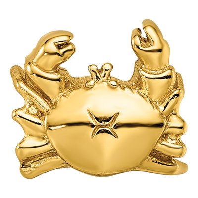 Gold-Plated Sterling Silver Crab Bead – view 5