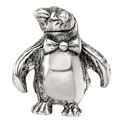 Sterling Silver Penguin Bead – view 5