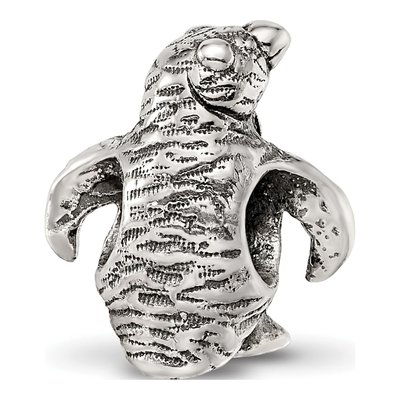 Sterling Silver Penguin Bead – view 6