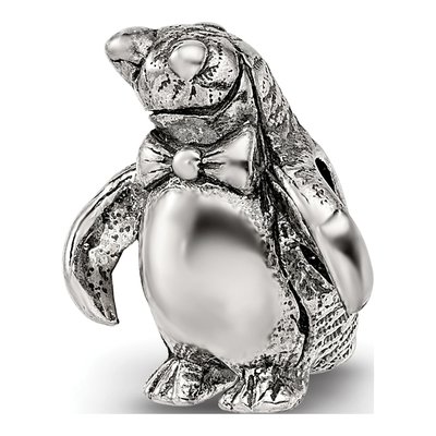 Sterling Silver Penguin Bead