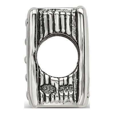 Sterling Silver Book Bead – view 4