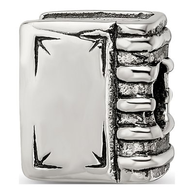 Sterling Silver Book Bead – view 7