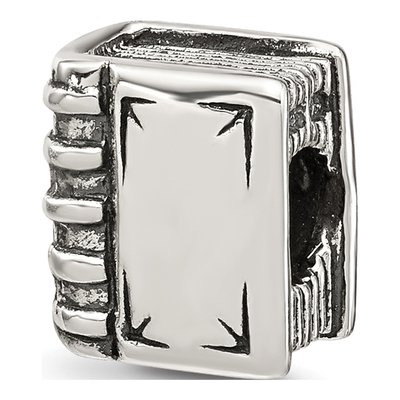 Sterling Silver Book Bead