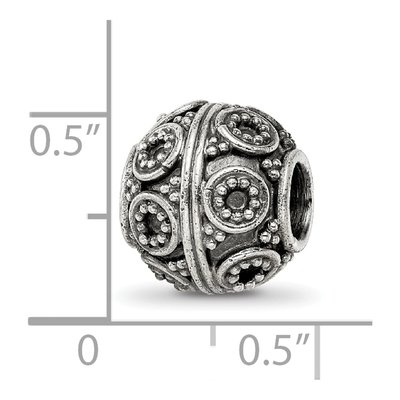Sterling Silver Bali Bead – view 5