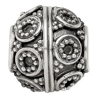 Sterling Silver Bali Bead – view 6