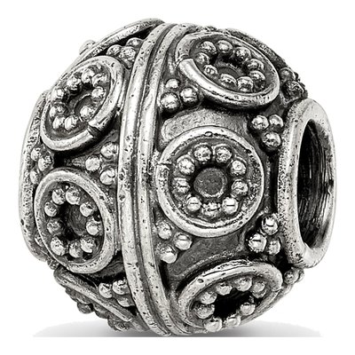 Sterling Silver Bali Bead