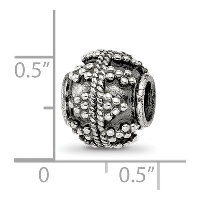 Sterling Silver Bali Bead – view 5