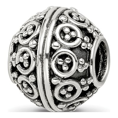 Sterling Silver Bali Bead