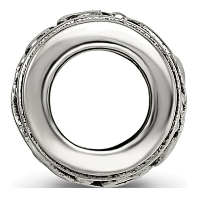 Sterling Silver Floral Bead – view 4