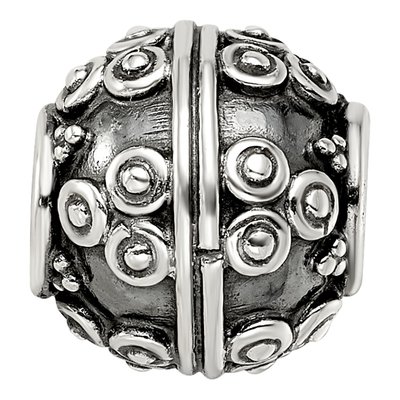 Sterling Silver Bali-Style Bead – view 4
