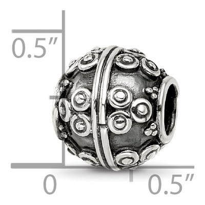 Sterling Silver Bali-Style Bead – view 5