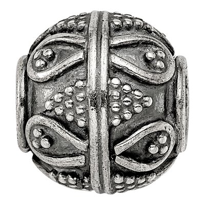 Sterling Silver Bali Bead – view 4