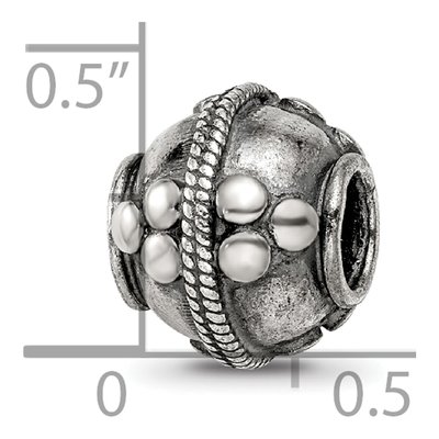 Sterling Silver Bali Bead – view 5