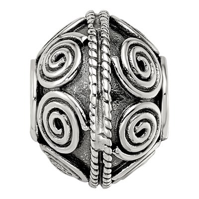 Sterling Silver Bali Bead – view 4