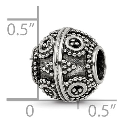 Sterling Silver Bali-Style Bead – view 5