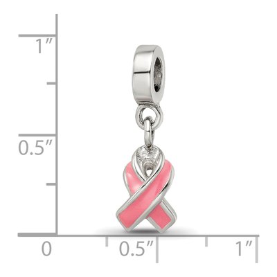 Sterling Silver Enameled Awareness Dangle Bead – view 5
