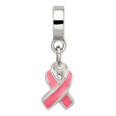 Sterling Silver Enameled Awareness Dangle Bead – view 6