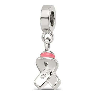 Sterling Silver Enameled Awareness Dangle Bead – view 7