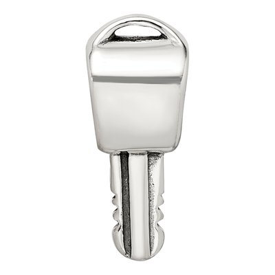 Sterling Silver Key Bead – view 3