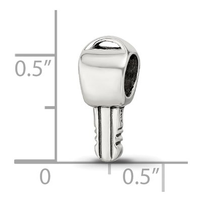 Sterling Silver Key Bead – view 5