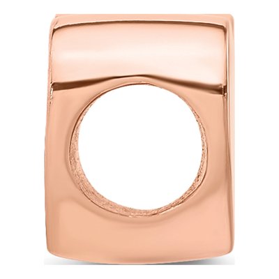 Rose Gold-Plated Sterling Silver Heart Bead – view 3