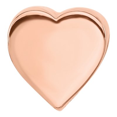 Rose Gold-Plated Sterling Silver Heart Bead – view 4