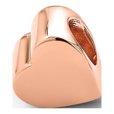 Rose Gold-Plated Sterling Silver Heart Bead – view 6