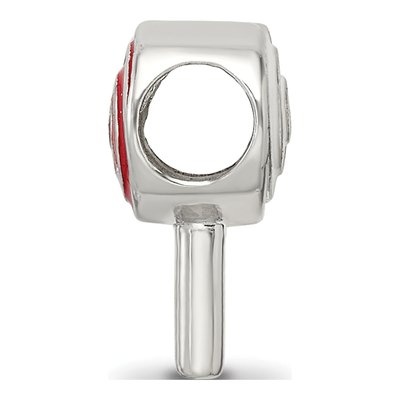 Sterling Silver Enameled Lollipop Bead – view 4
