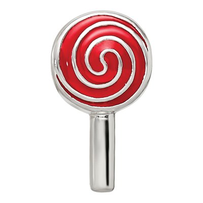 Sterling Silver Enameled Lollipop Bead – view 6