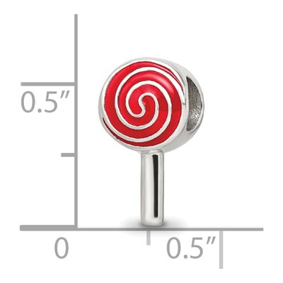 Sterling Silver Enameled Lollipop Bead – view 8