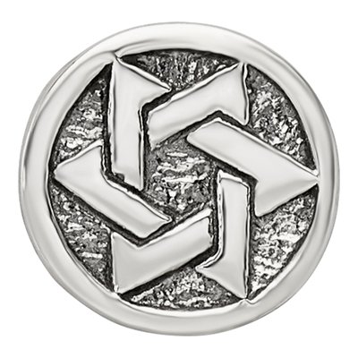 Sterling Silver Star of David Bead – view 5