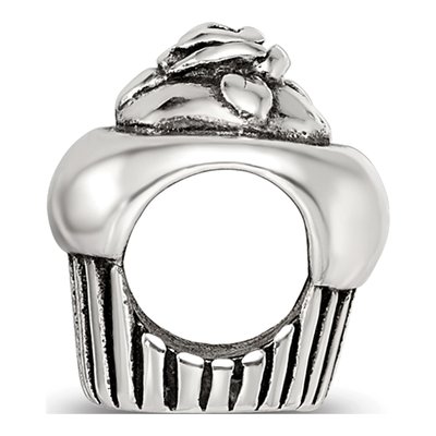 Sterling Silver Cupcake Bead – view 4