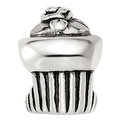 Sterling Silver Cupcake Bead – view 5