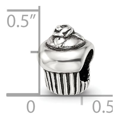 Sterling Silver Cupcake Bead – view 6