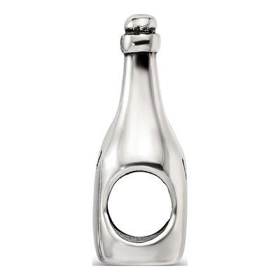 Sterling Silver Wine Bottle Bead – view 4