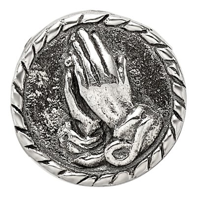 Sterling Silver Praying Hands Bead – view 3